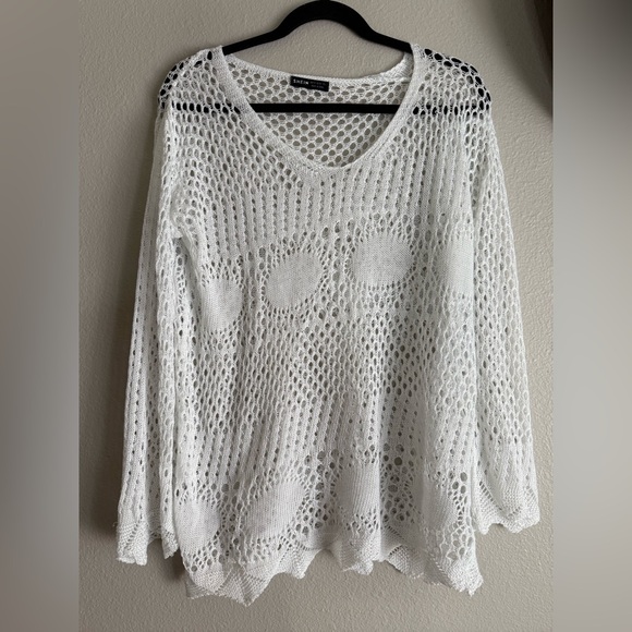White Crochet swimsuit cover up - Picture 1 of 2